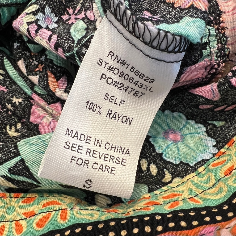 Black Floral Dress - Size Small - Picture 13 of 17